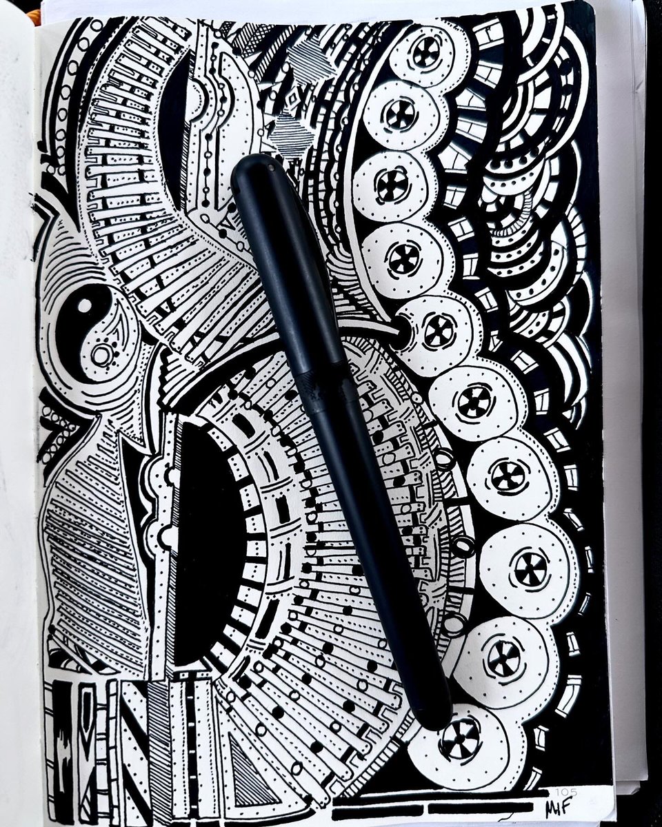 mrinkyfingers's tweet photo. Drawn with Pineider Avatar UR / Noodler’s Heart of Darkness ink. #drawinglines #pendrawing #penart #inkdrawing #draw #drawings #drawing #lineart #fountainpenaddict #doodleart #fountainpenart #fountainpen #linedrawing #drawdrawdraw https://t.co/tzR1aSmecn