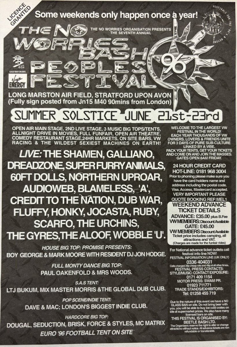 The No Worries Bash Peoples Festival! Melody Maker, 22 June 1996. #MelodyMaker #MyLifeInTheUKMusicPress #1996