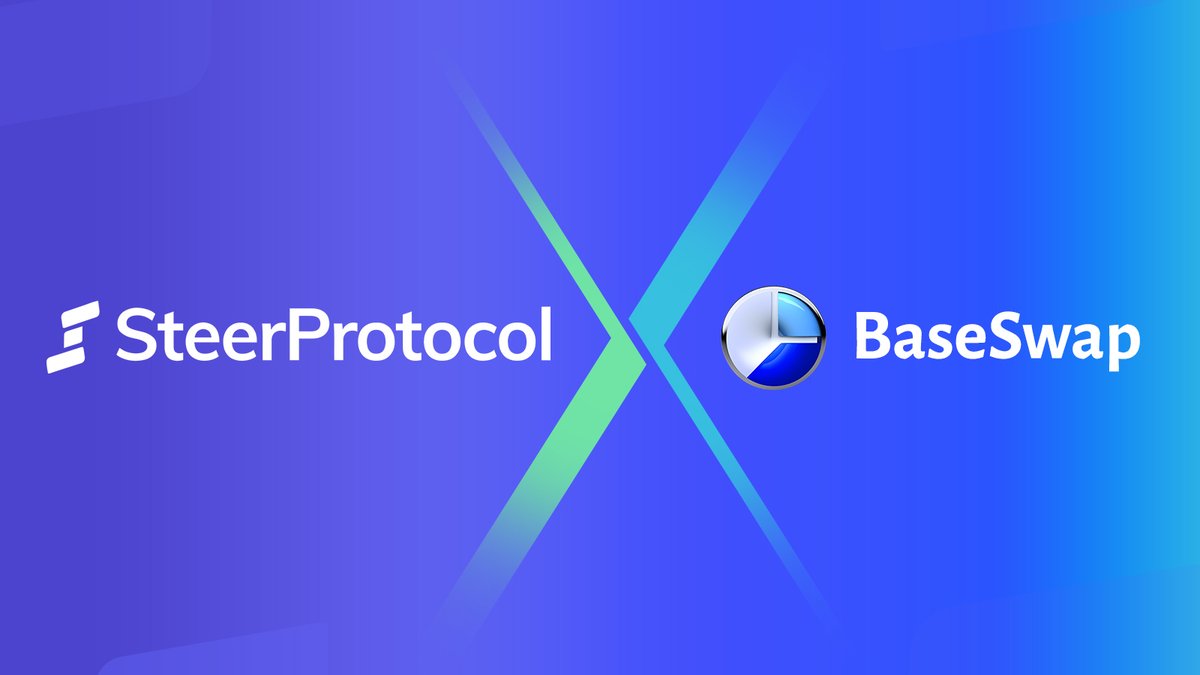 We're thrilled to announce our integration with @BaseSwapDex! 🎉 🧠 Smart Pools are now available for the smartest LPs on BaseSwap! Dive in to optimize your yields and ease your liquidity management worries. 📈 app.steer.finance/baseswap