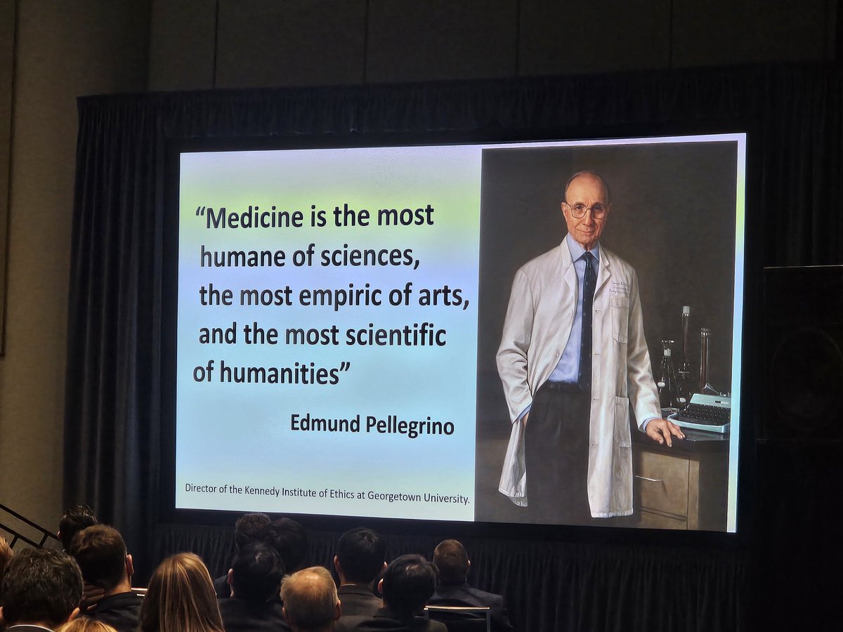 'We can all be proud of what we have done & what the younger crowd will be doing in the future.' Packed room to hear from 🌐 legend Dr. @JCoselli_MD @BCM_CTSurgery, discussing what open #TAAA repairs will look like in 2040, from genomics to simulation to #AI & more. #AATS2024