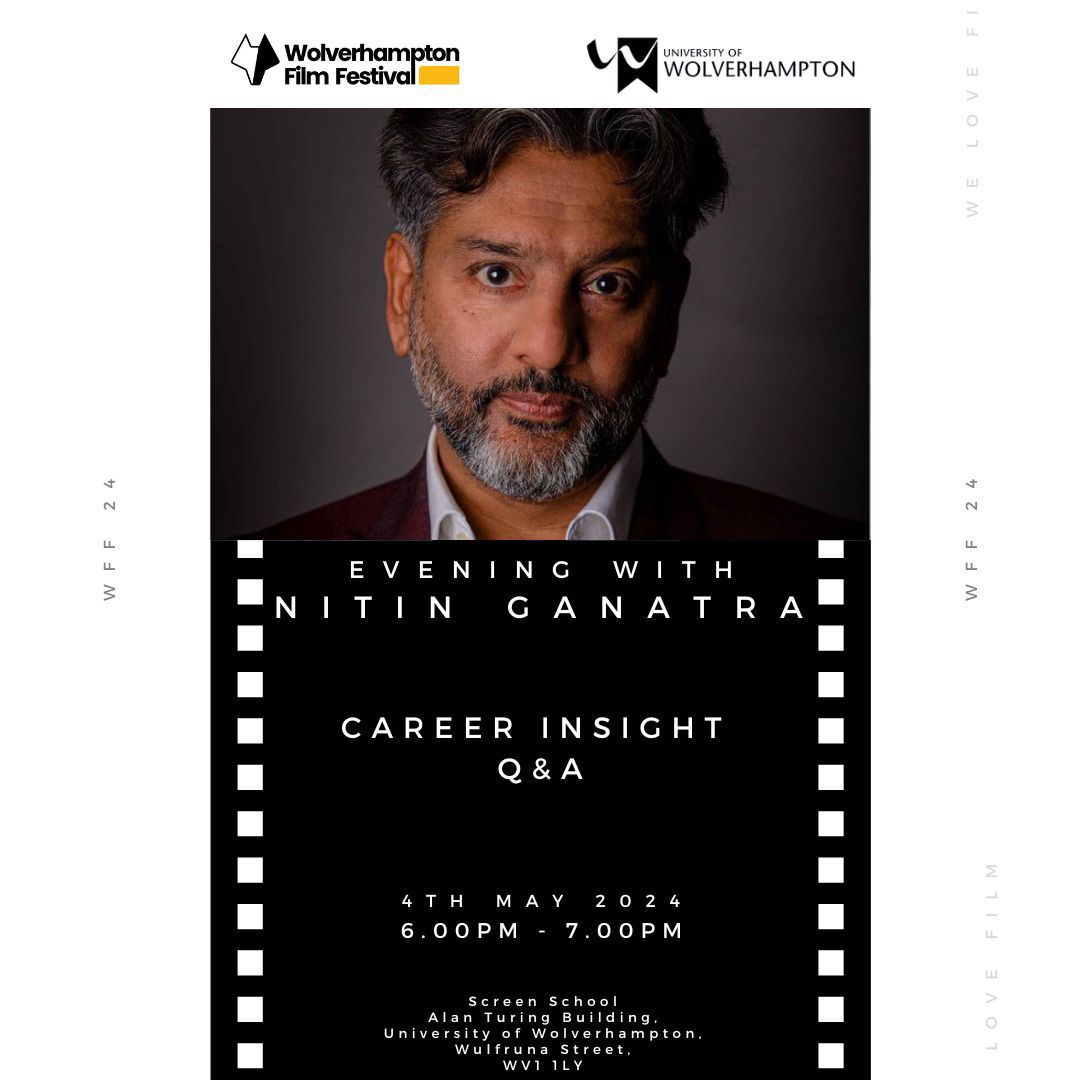 Announcement 🔔 We are excited to finally announce @GanatraNitin OBE as part of Wolverhampton Film Festival 2024! He shall be joining us with an insight into his long and very successful acting career, followed up with Q & A. Get your tickets folks! 🎟️