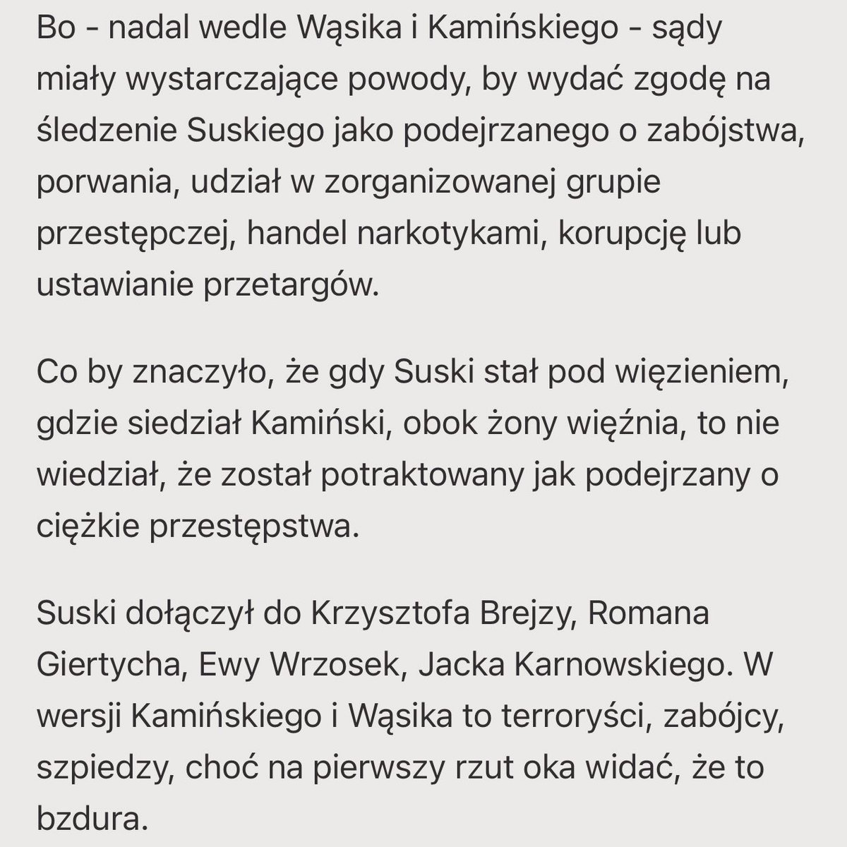 Kim jest Marek Suski w oczach Wąsika i Kamińskiego? wyborcza.pl/7,75398,309273…