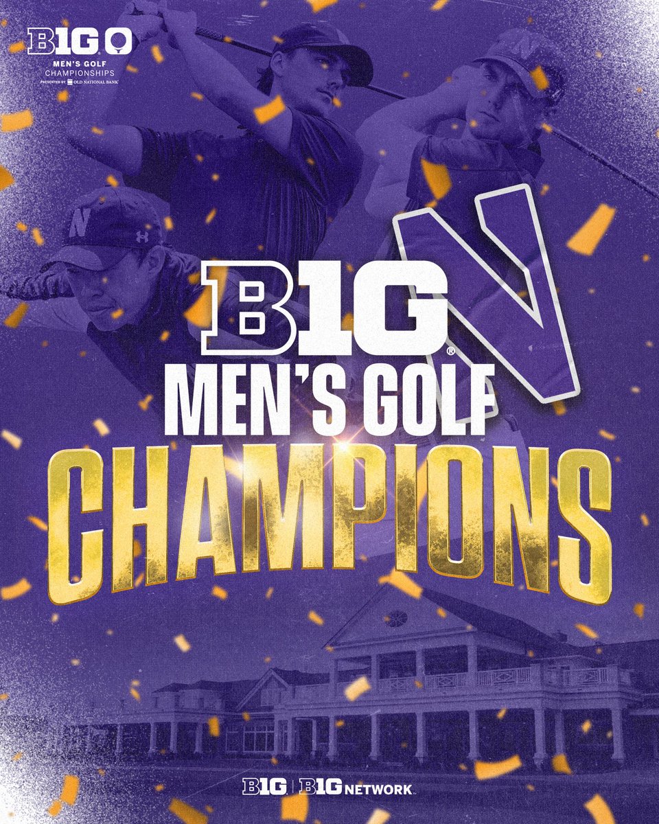 The 2024 @bigten Champions, @NUGolf_Live! 🙌 📍@Old_National