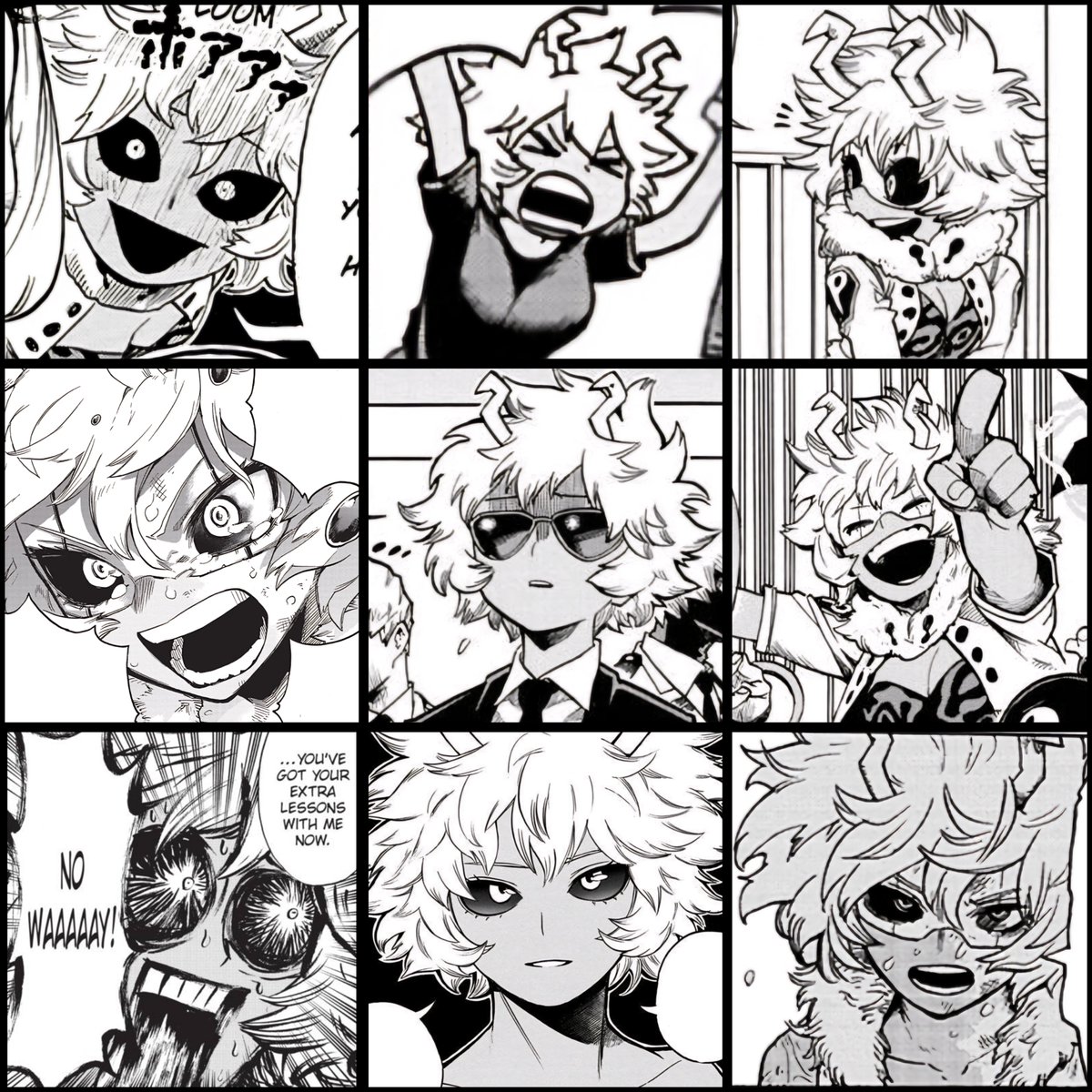 Mina remains the absolute Queen of facial expressions & emotional diversity, even as of #MHA421!

I have no doubt Horikoshi has a blast drawing her!