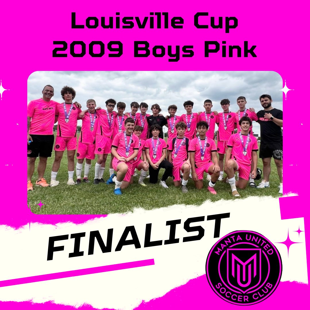 CONGRATS to the 2009 Boys Pink! FINALISTS of the Louisville Cup! Way to go, boys!🎉🩷🖤 #mantafam #teammanta #thatpinkclubfromohio #thinkpink