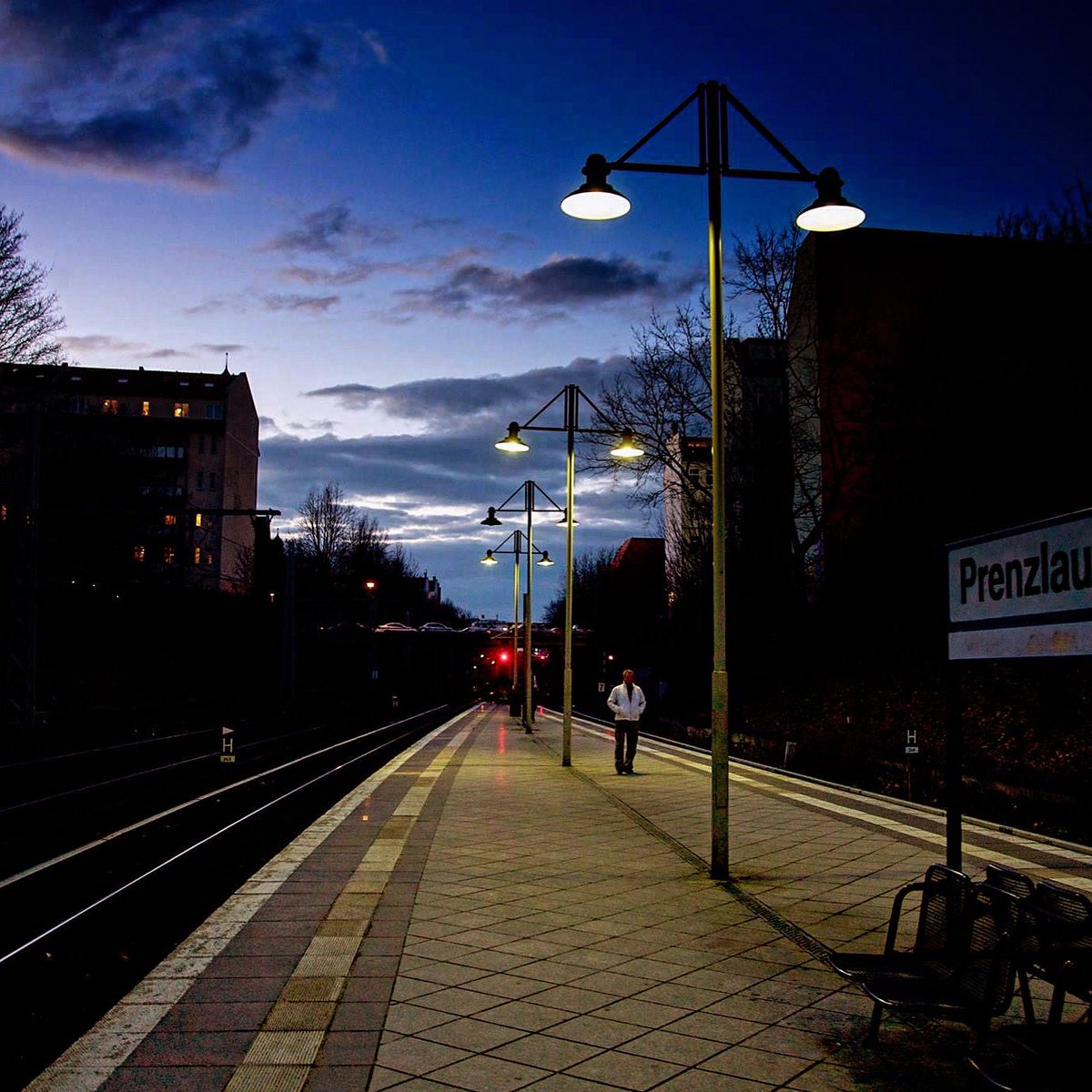 blue hour at the s bahn #berlin