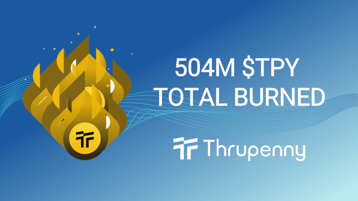 🔥 Hold onto your hats.. #Thrupenny family This week, we've incinerated another 193K $TPY tokens, bringing our total #tokenburn to a jaw-dropping 504 MILLION $TPY! 🌋 That's a mind-blowing $94M USD worth! And we're not stopping anytime soon.. Let's keep the momentum going🚀🔥…