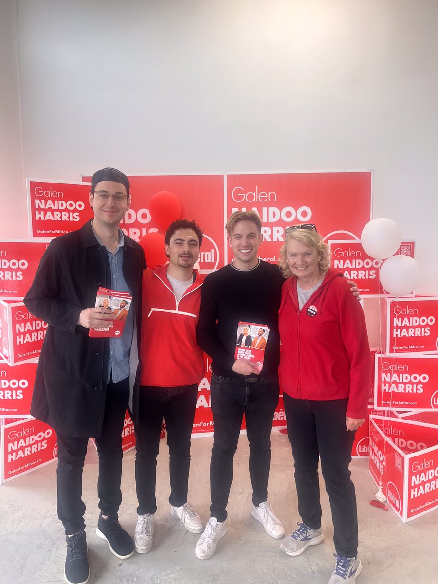 Team Ottawa out to support @GalenNHarris in Milton! Out with friends @tylerwatt90 and @_JordanVecchio on a rainy Sunday! It’s all about the team!