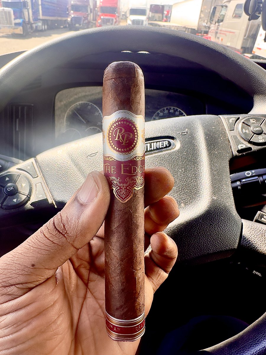 Cigar of the day #RockyPatel #TheEdge #cigars #cigarlife #botl #cigarporn #cigarsmoker #trucklife