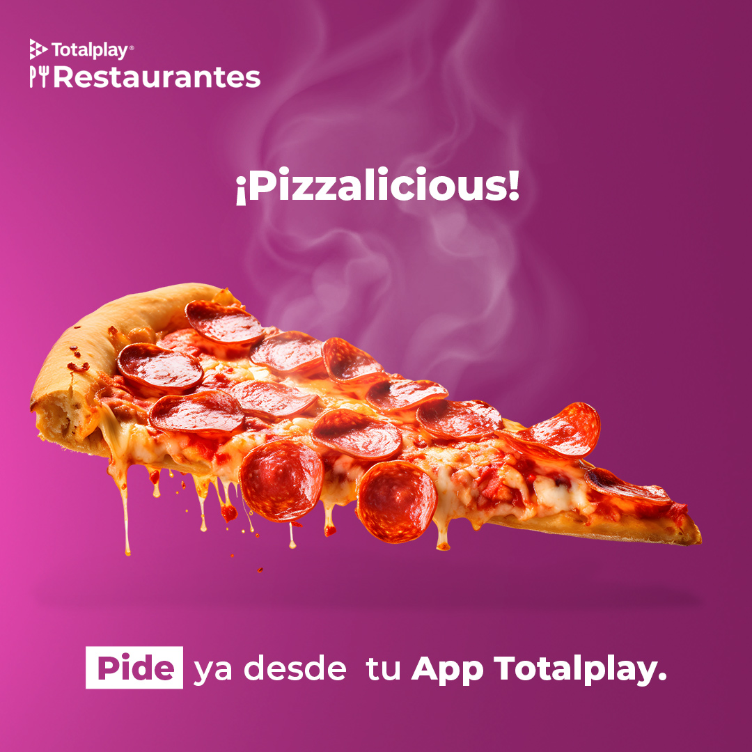 No dejes que la pila se te acabe, #DomingoSinBajon y con la mejor compañía. Pídete una deliciosa pizza desde tu app Totalplay y sin salir de casa. 🍕🤤 Ordena ya: qrco.de/beXlqA 📲