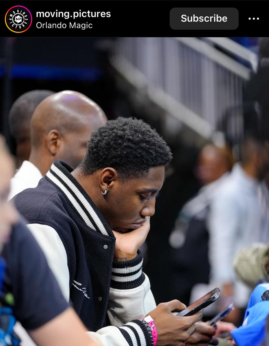 RJ Barrett attended one of Orlando’s home playoff games 🧐

Via @MovingPictureny
