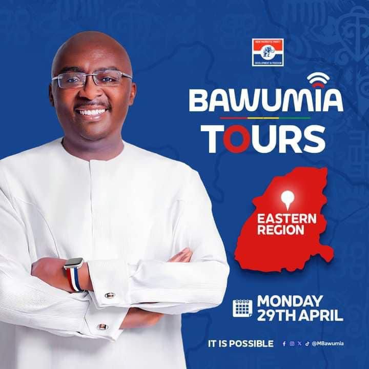 sahabela's tweet image. The Bawumia Tours kick started in the Eastern Region tomorrow.

#BoldSolutionsForTheFuture
#Bawumia2024