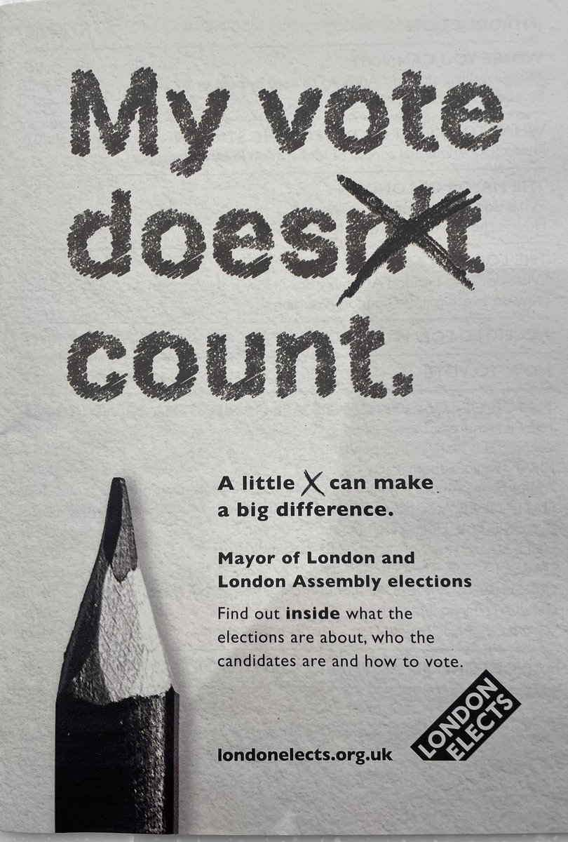 echetus's tweet image. I have received a booklet with the candidates for Mayor of London. I shall here rate the design of the 2-page manifestos they have provided: