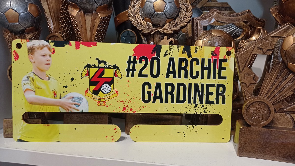 A perfect birthday present for #20 Archie. Customised medal holder for all those wins he is racking up. #medalhanger #medals