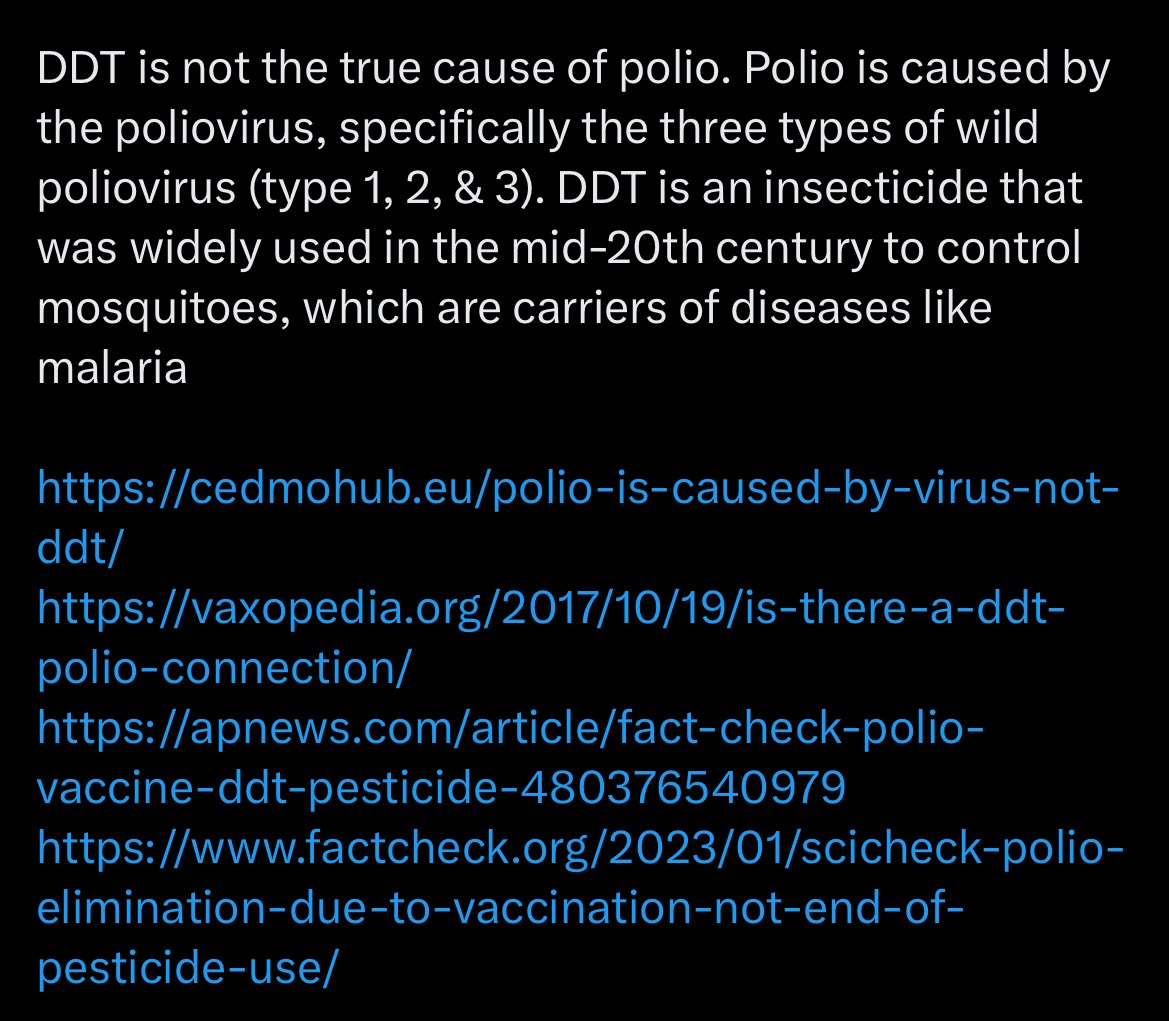 #LyingLuiz the virus denier spreading the DDT caused polio nonsense.   Check out the links in the note for the true history 

#VaccinesSaveLives