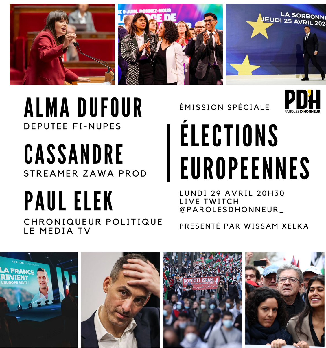 On décrypte les enjeux autour des élections européennes demain en direct sur Twitch dès 20h30 avec @Paul_Elek @alma_dufour @CassCendre & @WXelka 🎙️📣