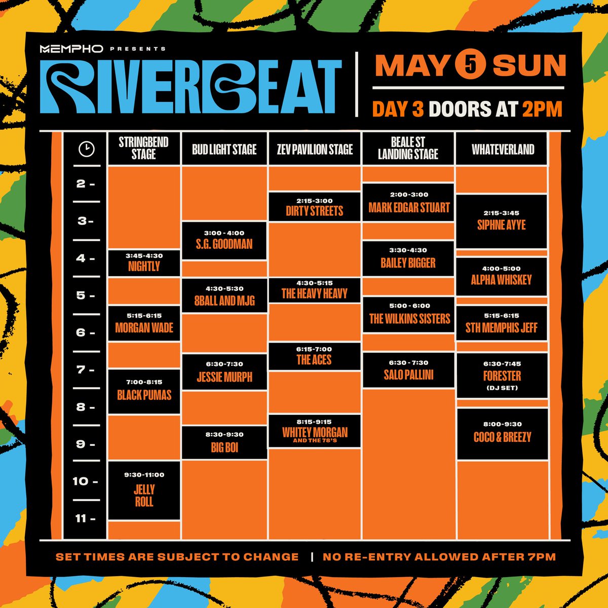 The @RiverBeatfest daily lineup has been released and it's not too early to start making plans for next weekend! Head to the River May 3-5 for an incredible mix of artists including headliners @odesza , The Fugees and @JellyRoll615 . Plus DittyTV favorites @robertrandolph ,…