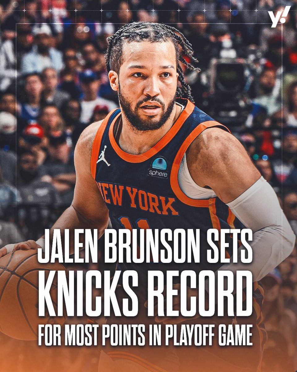 🔷 47 points 🔷 18-of-34 from the field Jalen Brunson went OFF in Game 4 🔥