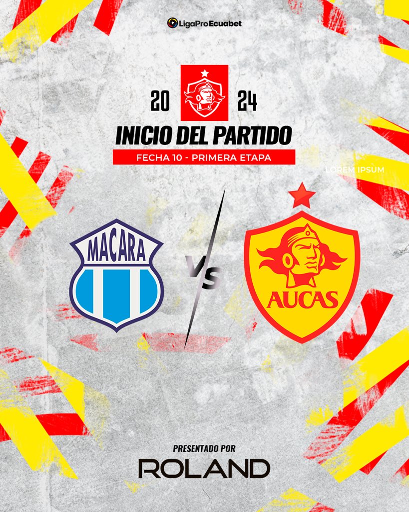 ⏱️ PT. Arranca el partido en el Bellavista de Ambato. 

#Macará 0️⃣ - 0️⃣ #SDAucas 

#LigaProEcuabet 
#VamosAucas
#Aucas2024