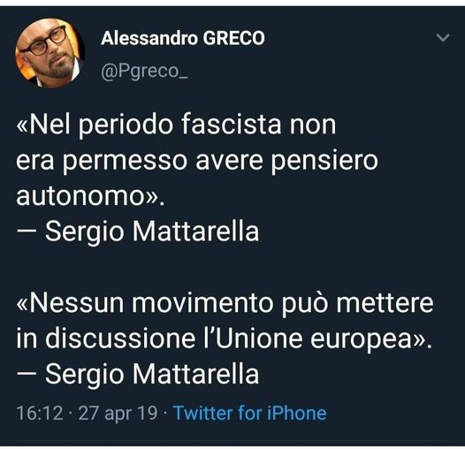 Il bipensiero era già presente nel 2019, dopo la pandemenza viene usato senza soluzione di continuità