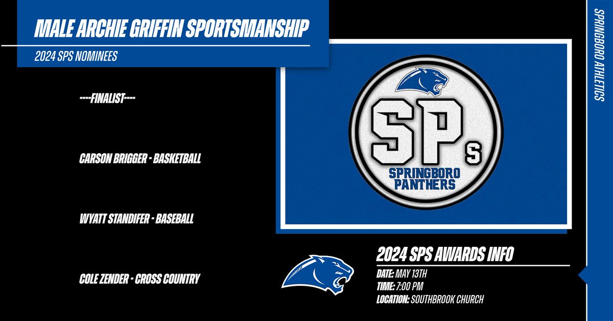 2024 SPs Awards
- May 13th
- 7:00 PM
- Southbrook Church