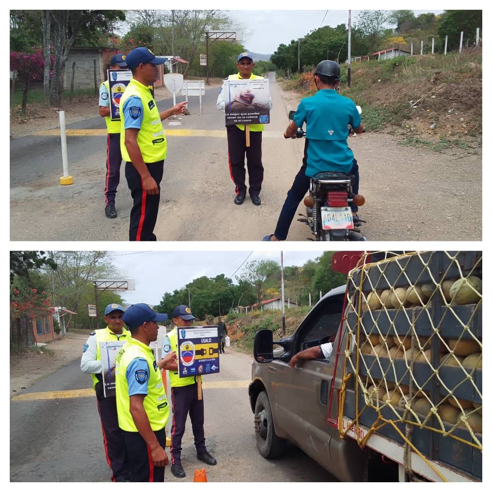 #28Abr PoliLara adscritos al CCP-Urdaneta P.A.C El Porvenir, realizan campaña de educación vial a través de habladores para orientar a la ciudadanía sobre el uso del casco y el cinturón de seguridad dirigida a conductores de vehículos.#UniónYAcciónPatriótica