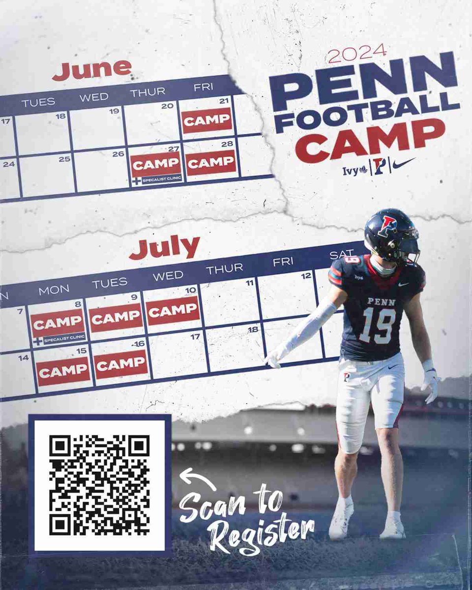 Thank you @coach_ru and @PennFB for the personal invite to the Pennsylvania summer camp! Look forward to meeting on campus!
