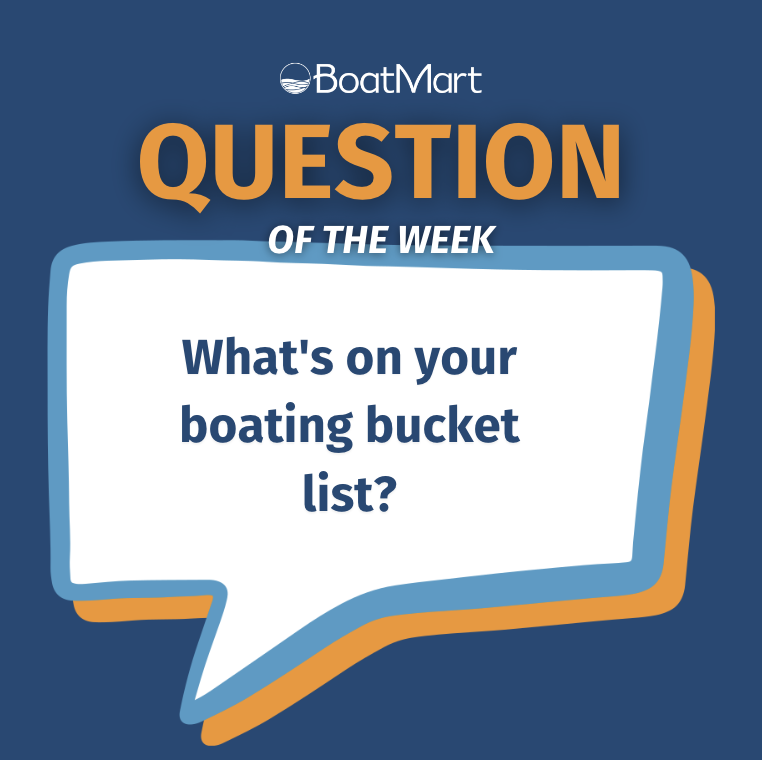 🛥 Share your next big adventure with us!  #QuestionOfTheWeek