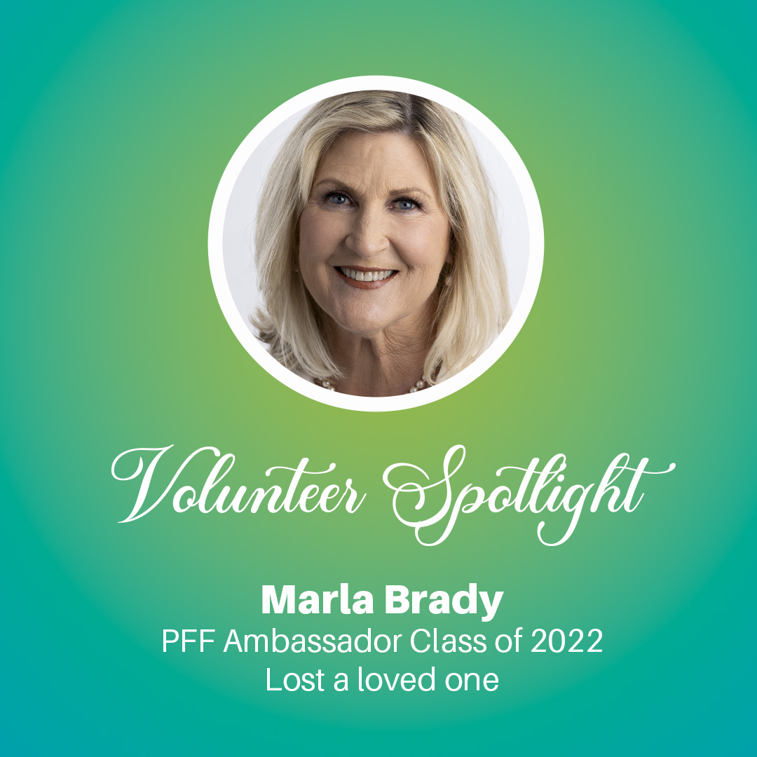 April is National Volunteer Month. Today, we’re highlighting one of our PFF Hill Day volunteers, Marla Brady. Thank you Marla for your contributions to the PF community!