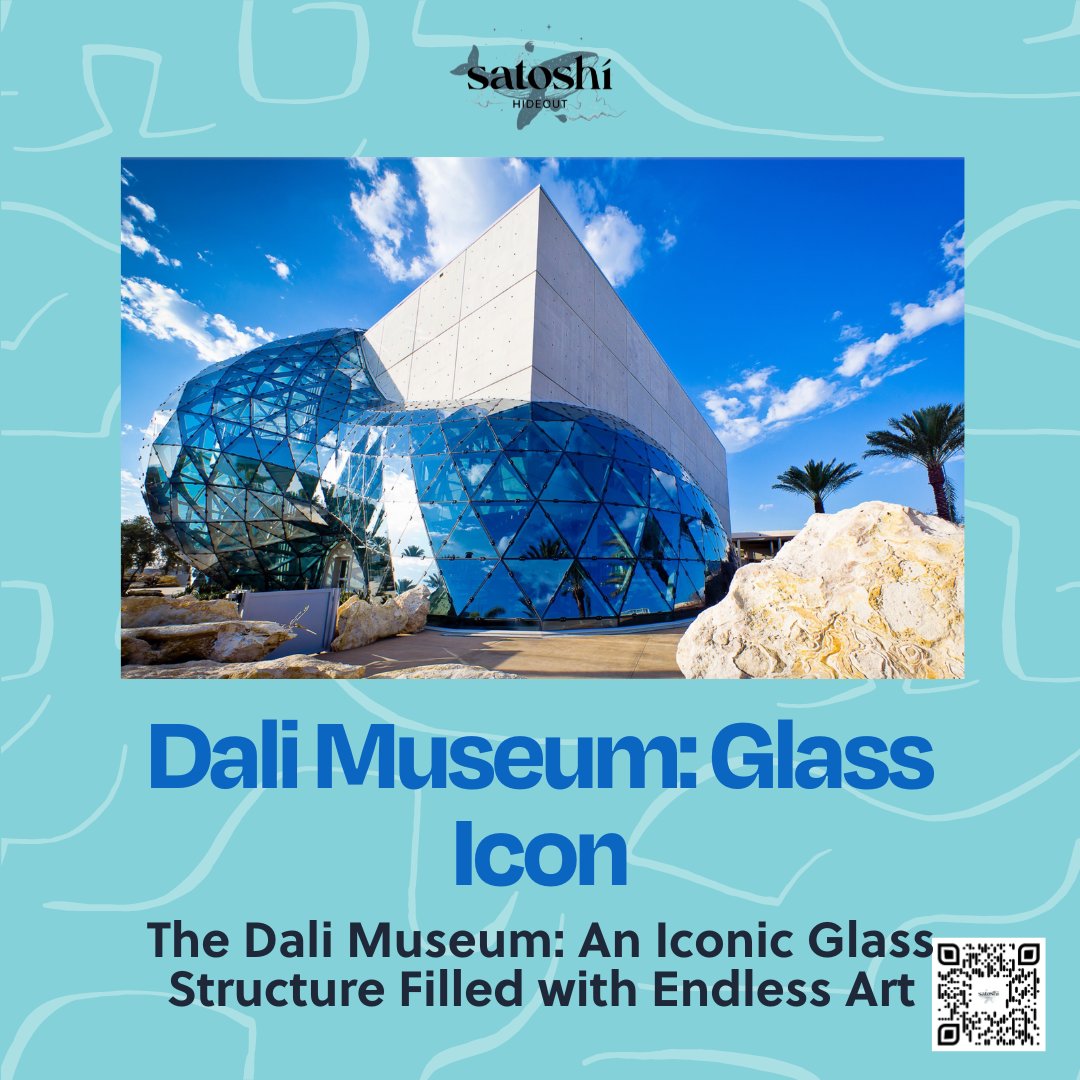 'Experience the surreal at The Dali Museum, an architectural marvel and art museum in #stpete. #satoshihideout #thehideoutyouvebeenlookingfor'