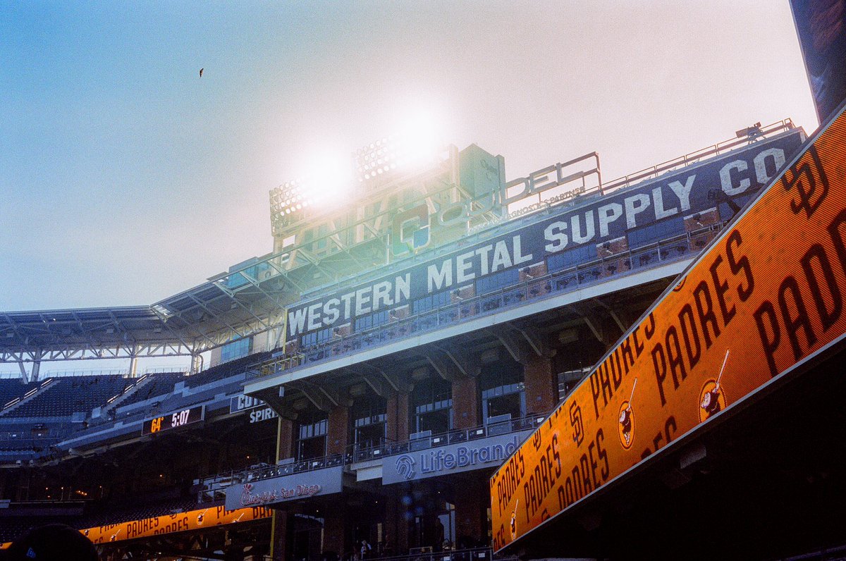 Friar_Nate_'s tweet image. Here is some of my photography I’ve captured at one of my favorite places in the world, Petco Park! Shot on 35mm film with a Nikonos iv-a (Photographed in 2021 but just getting around to sharing them now)