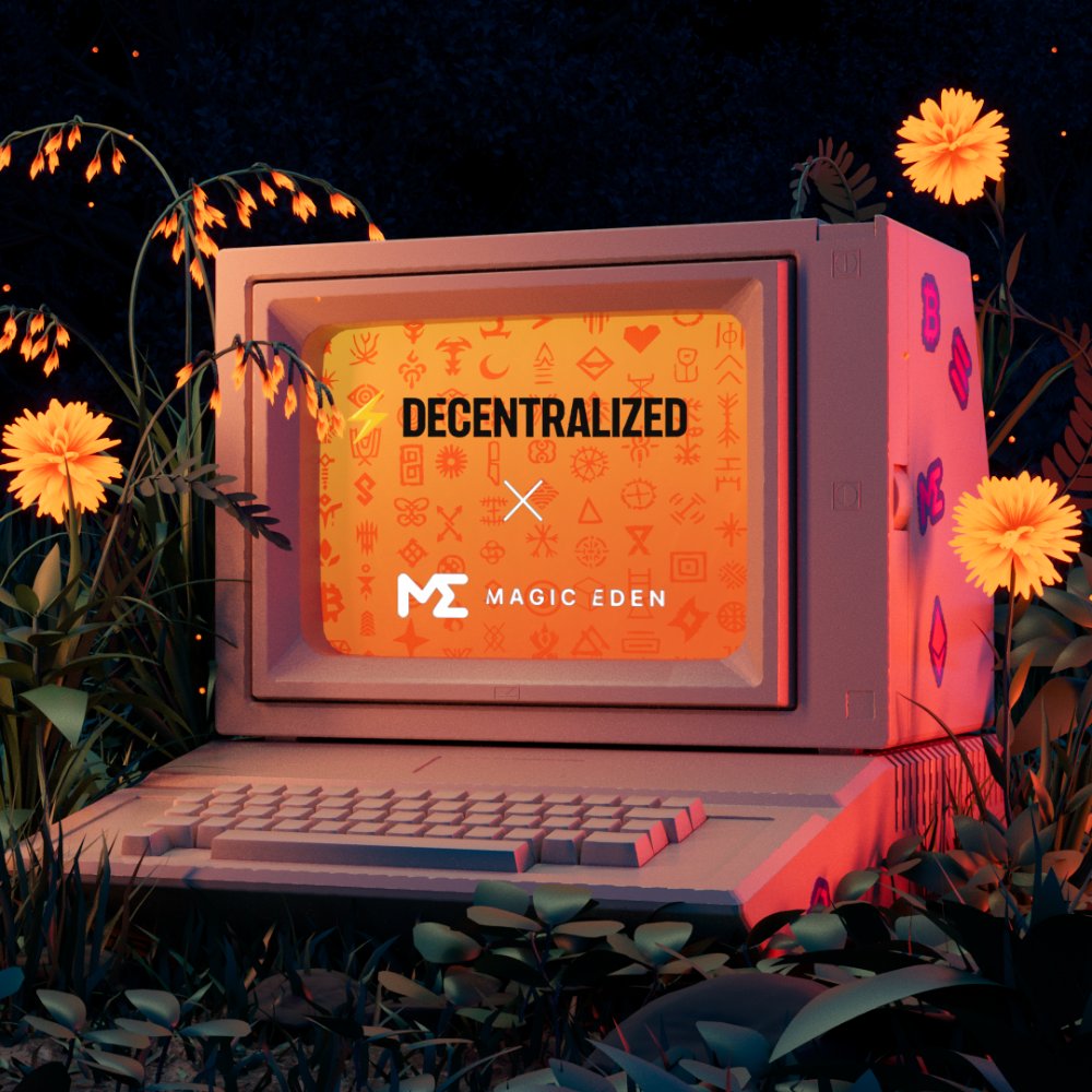 ⚡DECENTRALIZED x 🪄MAGIC EDEN ⚡DECENTRALIZED, Rune #2, will be launching tomorrow and available immediately for trading on Magic Eden as their preferred Runes marketplace.🤝 Find ⚡DECENTRALIZED on Magic Eden to get ready: magiceden.io/runes/DECENTRA…