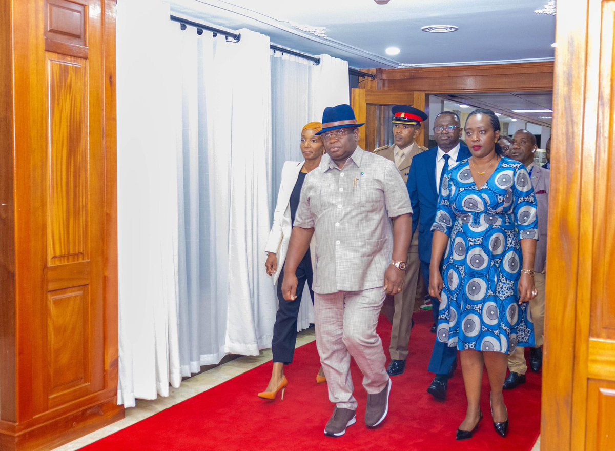 Welcoming H.E Julius Maada, President of Sierra Leone for the International Development Assistance 21 ( IDA - 21), Summit taking place tomorrow at KICC..