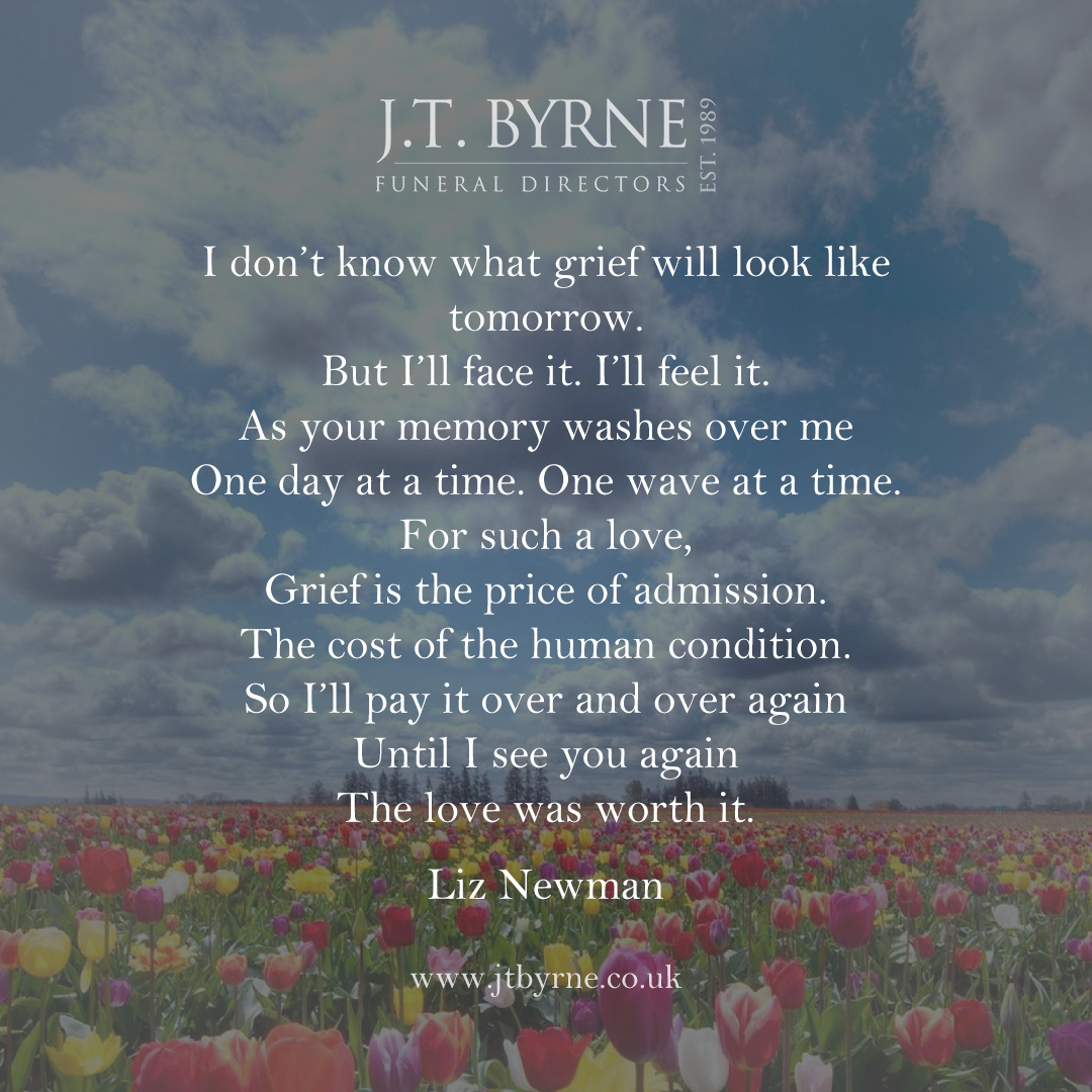 Take in this beautiful poem from Liz Newman - the final line sums up the piece - 'The love was worth it' ❤️ #ThoughtfulThursdays | 💻 jtbyrne.co.uk