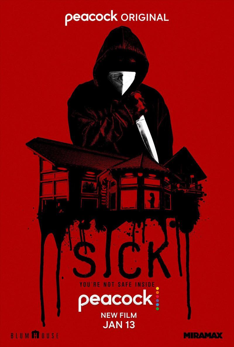 Otra película que no sale... 'Sick' (2022) ni se ha doblado. Muchos fans del slasher la queremos @Miramax haz tu magia! 🙏💿