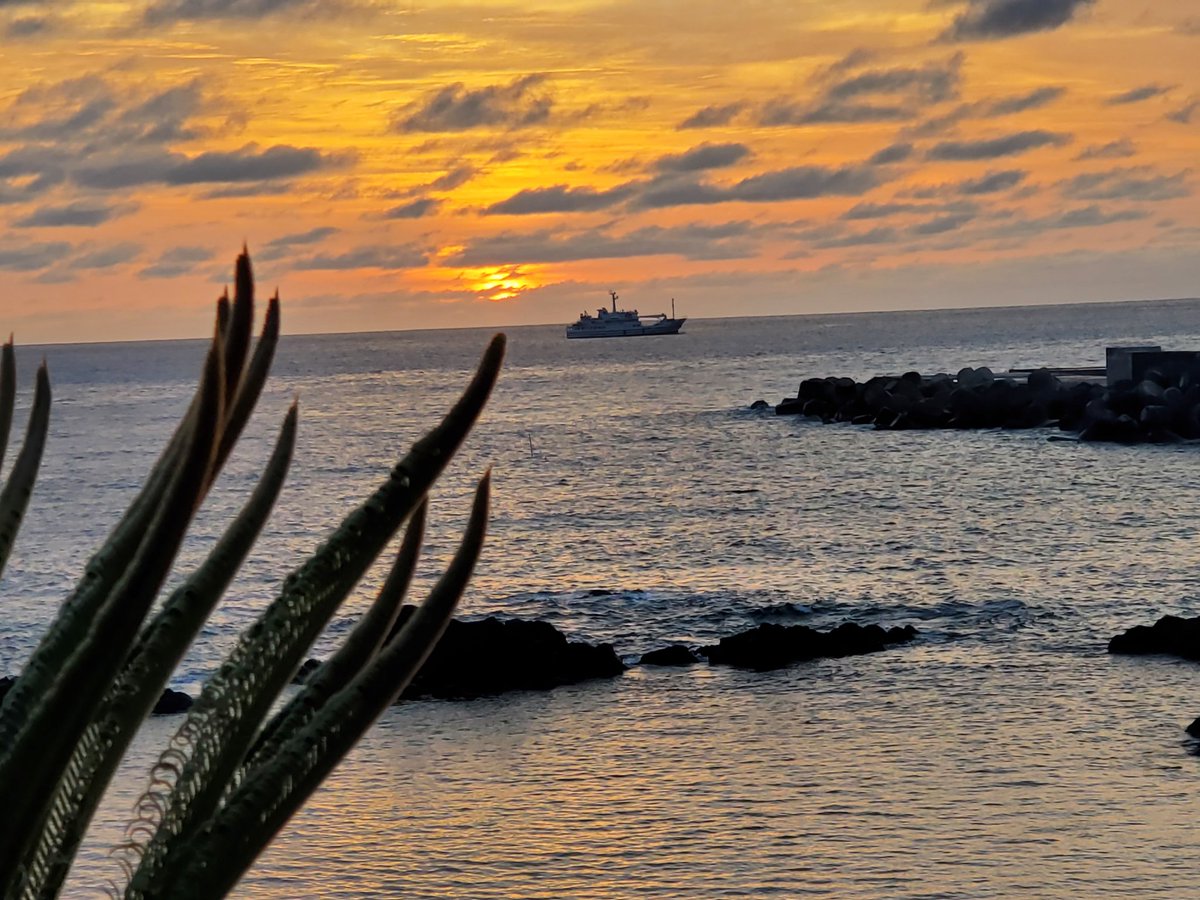 おはよーございます🎵 本日の八丈島は曇り時々雨予報 朝陽は綺麗ですがね🌅 昨日の野球大会は見事に！ 準優勝⚾😆 既に筋肉痛です…😒 今日も安全第一で！ 楽しんで行きましょう😆