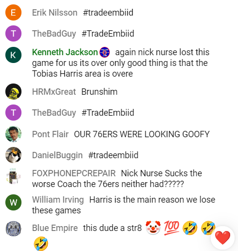 OryanBarros's tweet photo. Sixers fans after losing game 4 to the Knicks
#TradeEmbiid #NewYorkForever https://t.co/9Nif9Epm2b