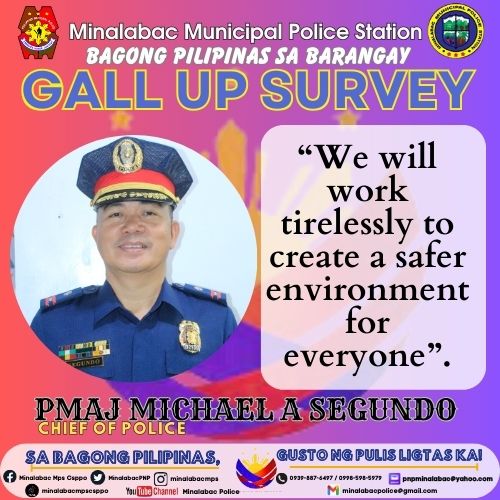 MinalabacPNP's tweet photo. Gall-Up Survey

#SaBagongPilipinasAngGustongPulisLigtasKa https://t.co/a88wHpsZcw
