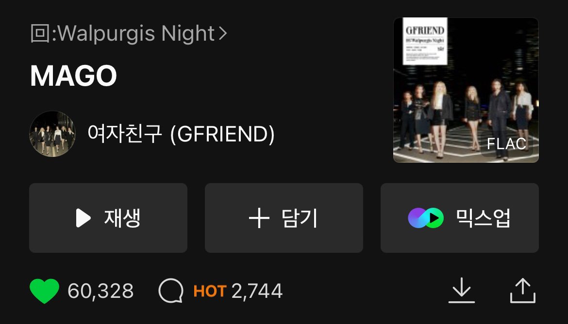 GFRIEND ‘MAGO’ surpasses 60k likes on MelOn

— The song has become a hot topic following the controversy gaining many comments

#GFRIEND
