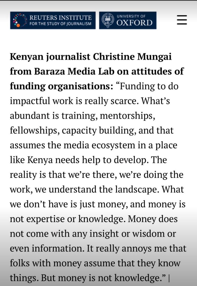 Sometimes I look at this post again and ask: where has she been all this time?! #JournalismFunding 
#FutureOfJournalism 
#MediaDevelopment 
#PressPartnerships