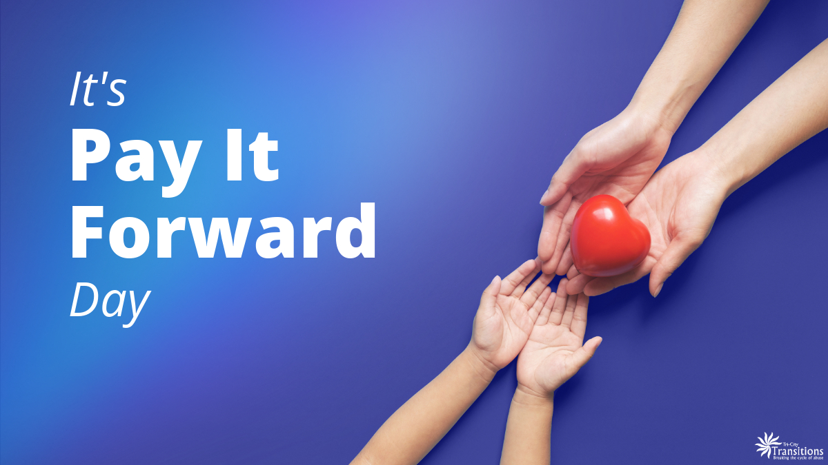 Pay It Forward Day is a global celebration of kindness. Let us know what small acts of kindness you have taken today to help people in our community. 🙌💖

#tricities #tricitytransitionsbc #standforkindness #payitforwardday #coquitlam #poco #portmoody