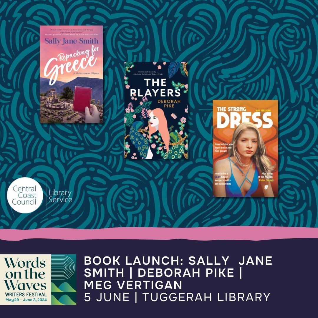 Breaking News! The launch of Repacking for Greece will be celebrated at a multi-author event hosted by the Words on the Waves Writers’ Festival. Tickets are free, parking plentiful, there’ll be olives and feta (of course) and a glass of bubbles. RSVP wordsonthewaves.com.au/book-launch-pr…