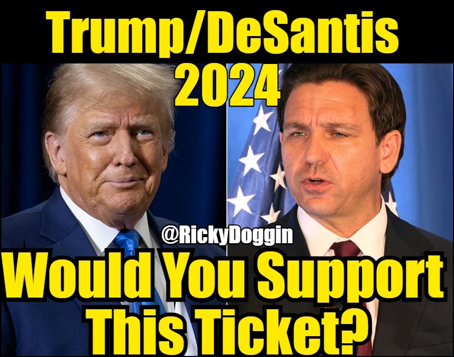 Be honest..... Would you vote for a Trump and DeSantis ticket?????