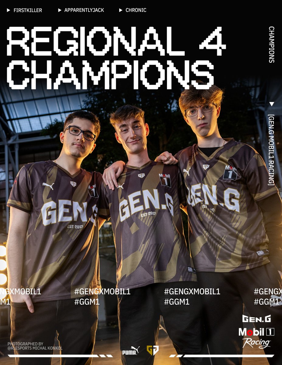 GenG's tweet image. ALWAYS MEANT TO BE ON TOP 👑

WE ARE YOUR BACK-TO-BACK REGIONAL CHAMPS! 🏆

#GenGxMobil1 #RLCS