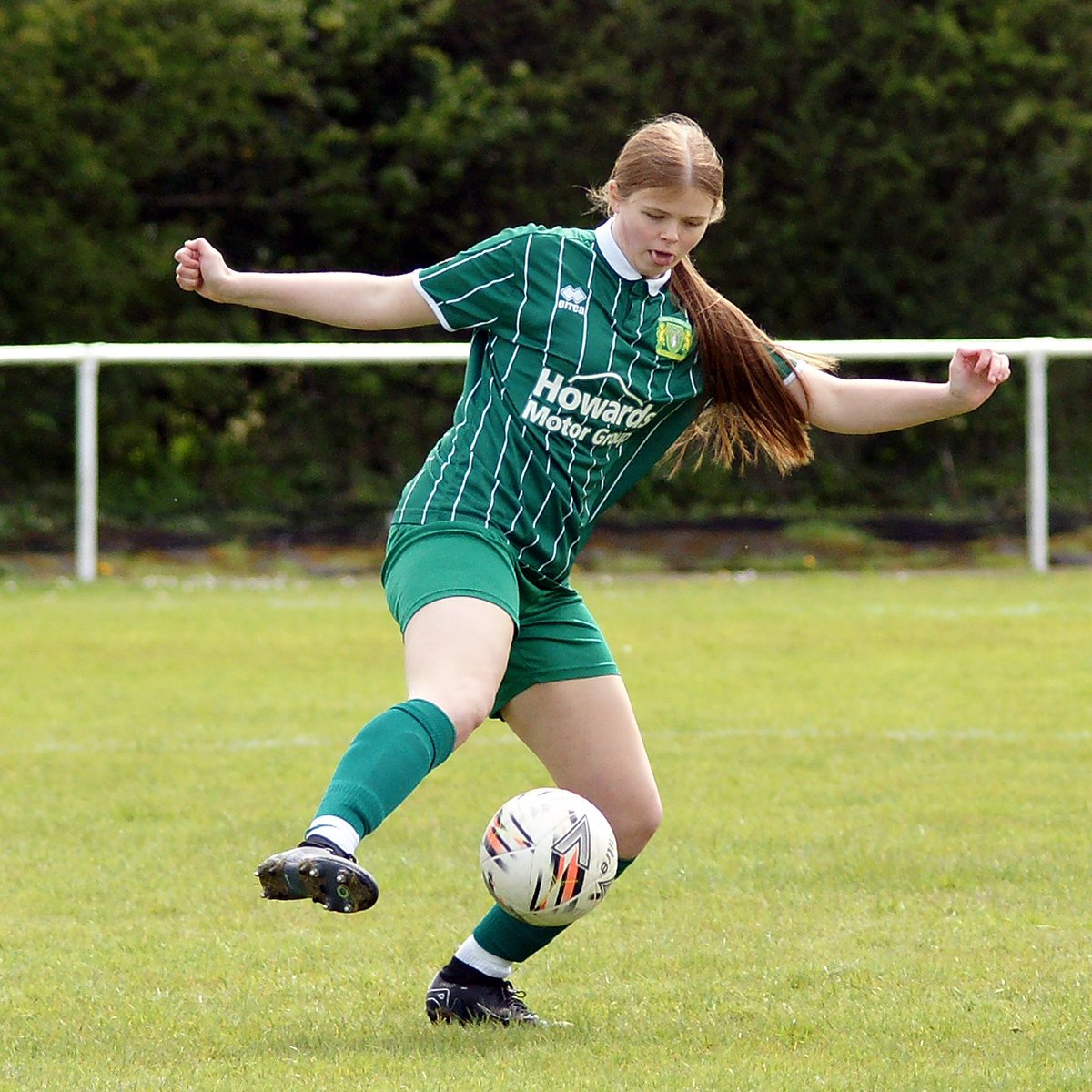 A debut for 16 year old Ava Beattie this afternoon 💚 Beattie came on for the second half and put in a hard shift at right-back!
