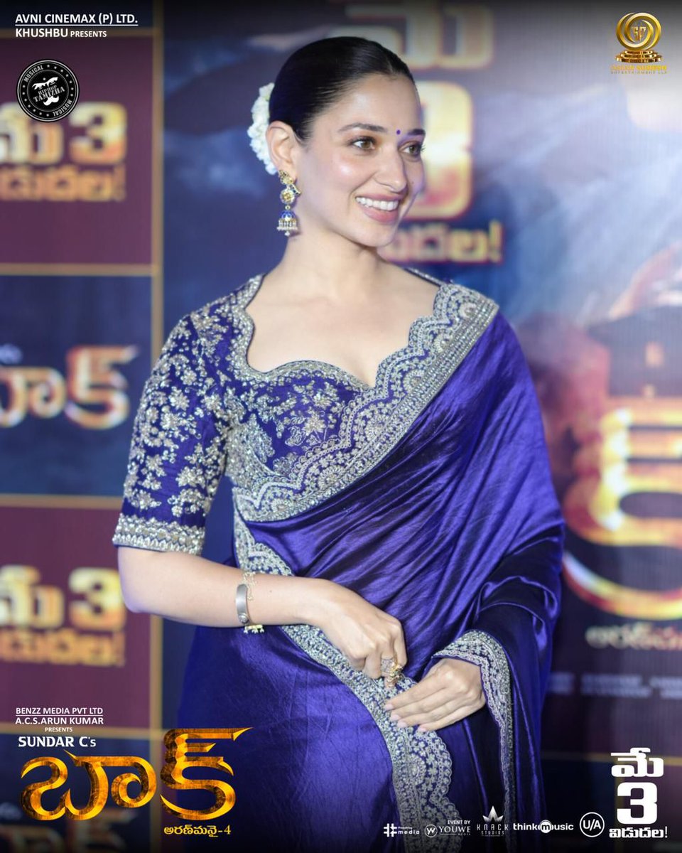 Milky beauty #TamannaahBhatia  at Pre-Release Event of #BAAK 🦇 

#BAAKfromMAY3rd
#Aranmanai4