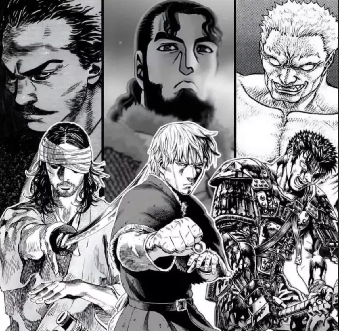 Manga : Vagabond, Vinland Saga & Berserk