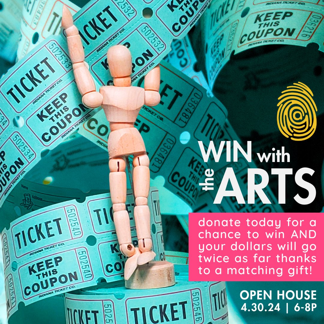 A reminder that there are more ways than one to win with us! We're opening our doors Tues at 6pm, to share some fun & celebrate an exciting year with a pop-up gallery, food trucks, & raffle. Donate online or in person for a chance to win! theartgarage.org/products/april…