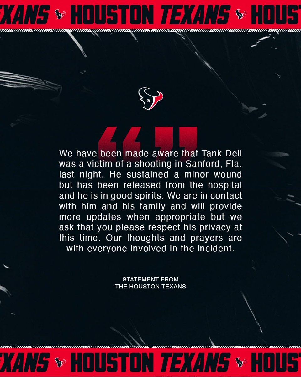 Statement from the Houston Texans: