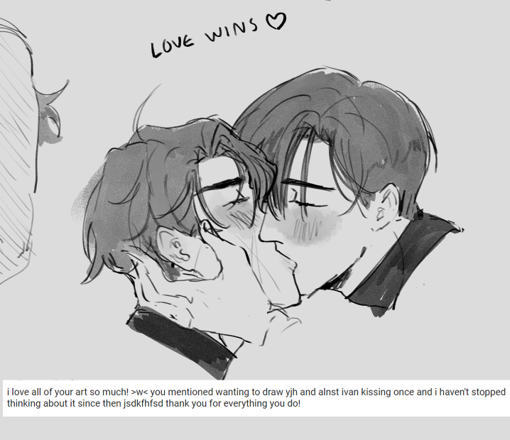 xyum4ru's tweet photo. cc doodle requests!!^^ (ive now drawn ivan and yjh making out before any dokjoong kiss,,,L kdj skill issue) https://t.co/rQLKT85g4o